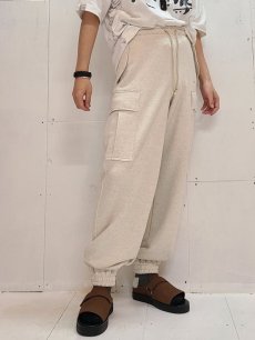 画像6: SUGARHILL(シュガーヒル) RAW EDGE CARGO SWEAT PANTS(WHT) (6)