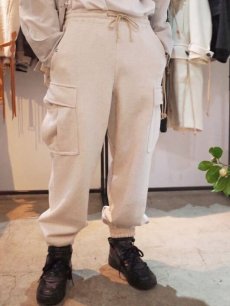 画像8: SUGARHILL(シュガーヒル) RAW EDGE CARGO SWEAT PANTS(WHT) (8)