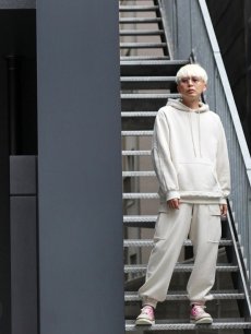 画像9: SUGARHILL(シュガーヒル) RAW EDGE CARGO SWEAT PANTS(WHT) (9)