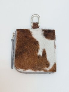 画像1: HIDAKA(ヒダカ) L ZIP PURSE - HAIR  H01WL04B  (1)