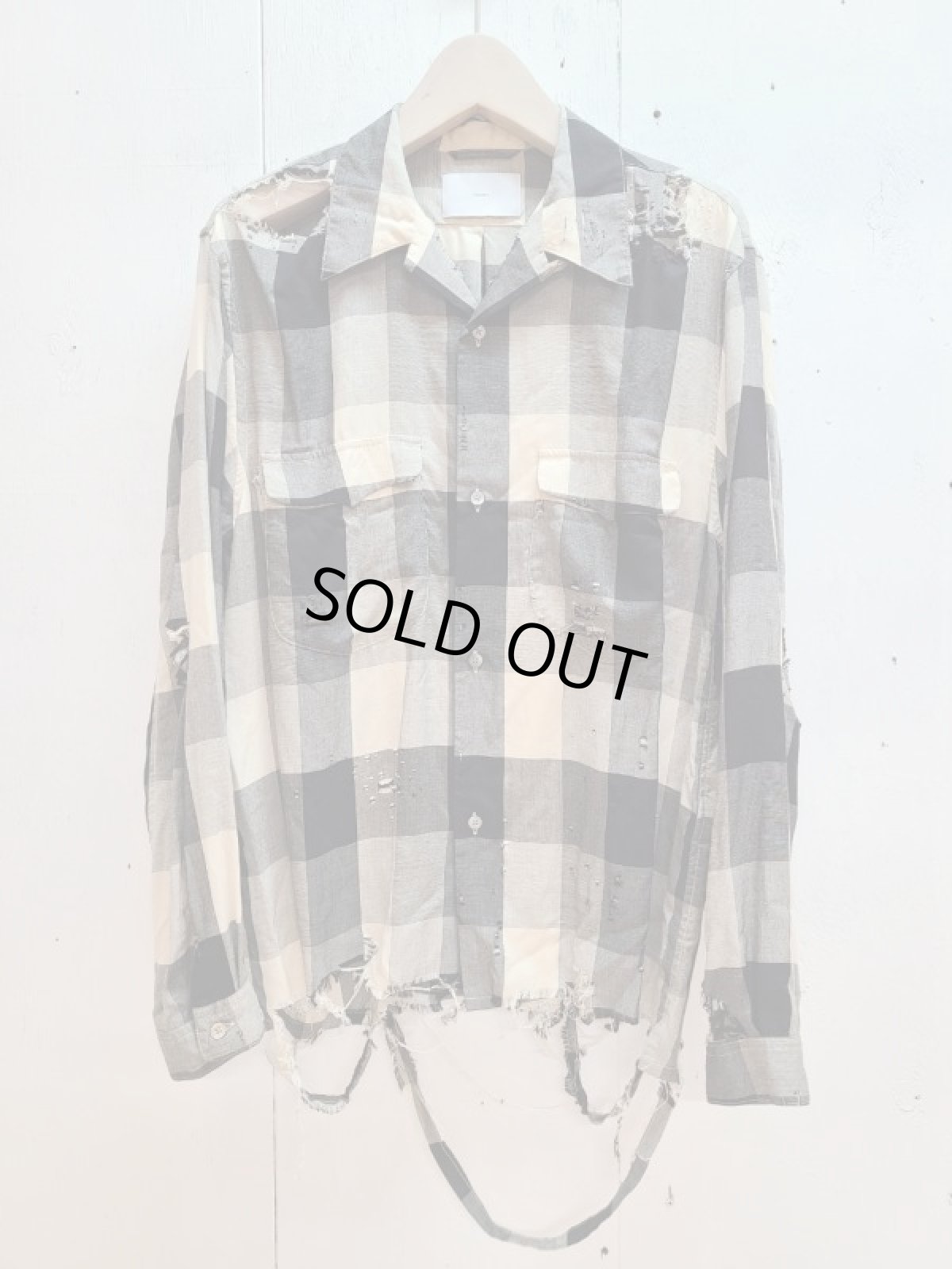 画像1: SUGARHILL(シュガーヒル) BLOCK CHECK CRUSHED SHIRT 22AWSH14 (1)