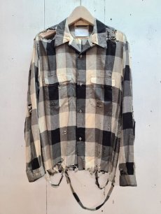 画像1: SUGARHILL(シュガーヒル) BLOCK CHECK CRUSHED SHIRT 22AWSH14 (1)