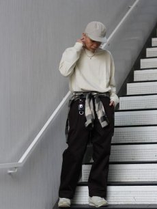 画像5: KIIT(キート) × Dickies(ディッキーズ)COLLABORATION T/C TWILL BAGGY PANTS KIN-A98-001(BRN) (5)