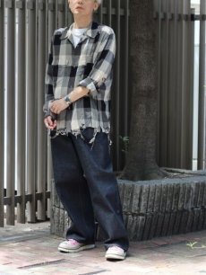 画像10: SUGARHILL(シュガーヒル) BLOCK CHECK CRUSHED SHIRT 22AWSH14 (10)