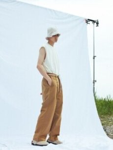 画像14: KIIT(キート) × Dickies(ディッキーズ)COLLABORATION T/C TWILL BAGGY PANTS KIN-A98-001(CAM) (14)