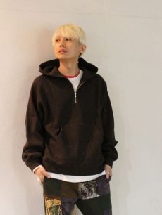 画像4: KIIT(キート) HEAVY TELECORIB HALF ZIP HOODIE KIN-T95-005 (4)