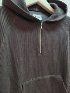 画像2: KIIT(キート) HEAVY TELECORIB HALF ZIP HOODIE KIN-T95-005 (2)