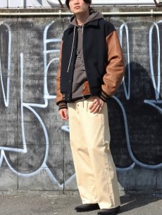 画像9: KIIT(キート) SUPER 140'S WOOL×COW LEATHER INSULATED VARCITY JACKET KIN-Y98-104 (9)