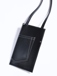 画像2: ★SALE50%OFF★HIDAKA(ヒダカ) DENIM POCKET PHONE CASE H01AC31 (BLK) (2)