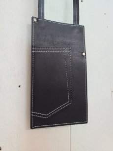 画像6: ★SALE50%OFF★HIDAKA(ヒダカ) DENIM POCKET PHONE CASE H01AC31 (BLK) (6)