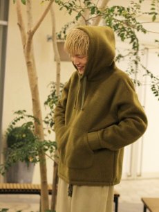 画像9: ★SALE50%OFF★KIIT(キート)  W/AC SHAGGY PILE HOODIE TOPS KIJ-T95-801(YEL) (9)