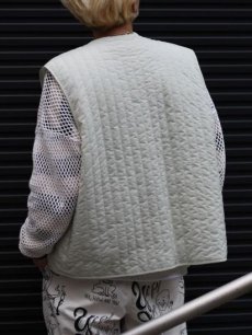 画像9: KIIT(キート) RECYCLE RIPSTOP NYLON DYED TAFTA REVERSIBLE LINER VEST KIO-V99-600(WHT) (9)