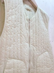 画像2: KIIT(キート) RECYCLE RIPSTOP NYLON DYED TAFTA REVERSIBLE LINER VEST KIO-V99-600(WHT) (2)