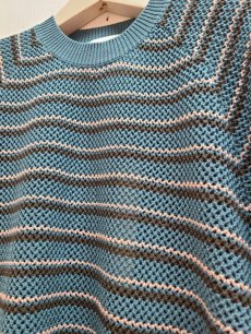 画像2: SUGARHILL(シュガーヒル) MULTI STRIPE COTTON KNIT TEE 23SSKN05 (2)