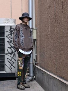 画像8: children of the discordance(チルドレンオブザディスコーダンス) HANDMADE VINTAGE PATCHWORK TROUSERS COTDSMBLPT-363 (8)