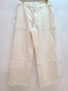 画像1: KIIT(キート) HARD TWIST SULFUR DYED OXFORD PAINTER PANTS KIO-P97A-010(IVO) (1)