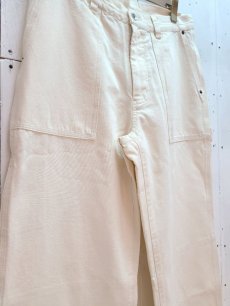 画像2: KIIT(キート) HARD TWIST SULFUR DYED OXFORD PAINTER PANTS KIO-P97A-010(IVO) (2)