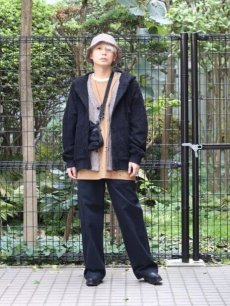 画像5: KIIT(キート) HARD TWIST SULFUR DYED OXFORD PAINTER PANTS KIO-P97A-010(BLK) (5)