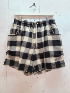 画像1: SUGARHILL(シュガーヒル) OMBRE PLAID ZIP-UP SHORT TROUSERS 23SSPT11 (1)