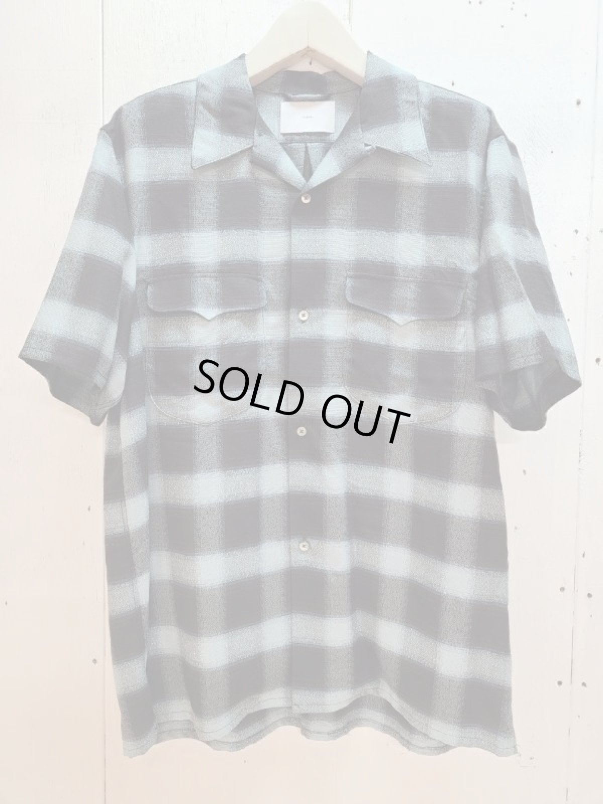 画像1: SUGARHILL(シュガーヒル) OMBRE PLAID HALF SLEEVE BLOUSE 23SSSH04 (1)