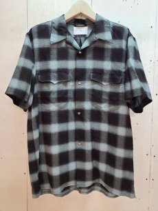 画像1: SUGARHILL(シュガーヒル) OMBRE PLAID HALF SLEEVE BLOUSE 23SSSH04 (1)