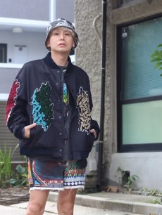 画像6: children of the discordance(チルドレンオブザディスコーダンス) VARCITY JACKET COTDJK-491(BLK) (6)