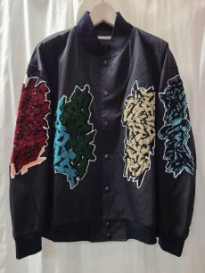 画像1: children of the discordance(チルドレンオブザディスコーダンス) VARCITY JACKET COTDJK-491(BLK) (1)