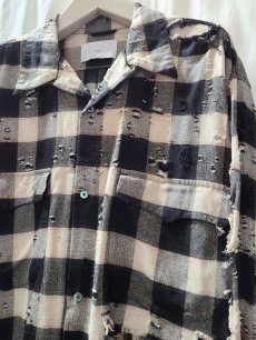 画像3: SUGARHILL(シュガーヒル) DESTRRESSED OMBRE PLAID BLOUSE 23SSSH14 (3)