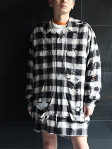 画像7: SUGARHILL(シュガーヒル) DESTRRESSED OMBRE PLAID BLOUSE 23SSSH14 (7)