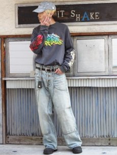 画像11: SUGARHILL(シュガーヒル) FADED DOUBLE KNEE DENIM PANTS 23SSPT02 (11)