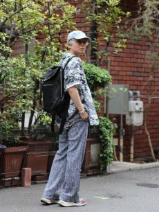 画像6: KIIT(キート) COTTON RUSSEL MESH EASY FLARE PANTS KIO-P16-004-UNISEX- (6)