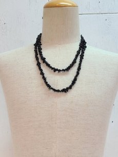 画像1: Azuma.(アズマ) PEBBLE STONE NACKLACE 23AH-AC-04(BLK) (1)