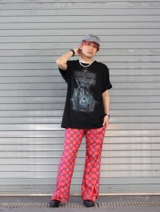 画像6: children of the discordance(チルドレンオブザディスコーダンス) PRINT CHECK × BANDANA TROUSERS COTDPT-388(RED) (6)