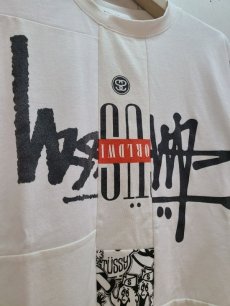 画像2: Takaya Hioki (タカヤヒオキ) OLD STUSSY REMAKE S/S  "REBEL ELEMENTS EXCLUSIVE (WHT)B (2)