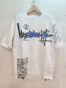 画像1: Takaya Hioki (タカヤヒオキ) OLD STUSSY REMAKE S/S  "REBEL ELEMENTS EXCLUSIVE (WHT)C (1)