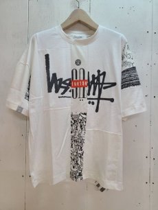 画像1: Takaya Hioki (タカヤヒオキ) OLD STUSSY REMAKE S/S  "REBEL ELEMENTS EXCLUSIVE (WHT)B (1)