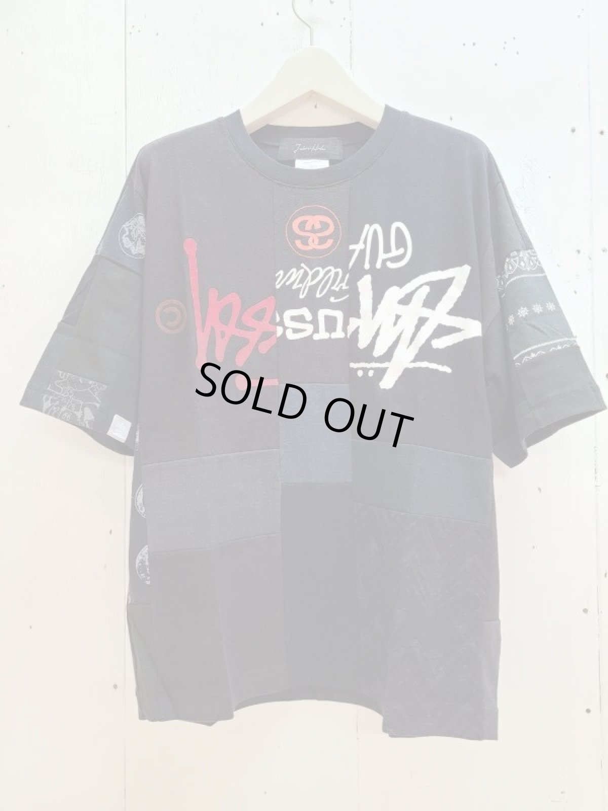 画像1: Takaya Hioki (タカヤヒオキ) OLD STUSSY REMAKE S/S  "REBEL ELEMENTS EXCLUSIVE (BLK)C (1)