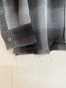 画像3: A PUZZLING HOME(アパズリングホーム) OMBRE OPEN COLLER SHIRTS 23AW-001 (3)