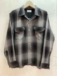 画像1: A PUZZLING HOME(アパズリングホーム) OMBRE OPEN COLLER SHIRTS 23AW-001 (1)