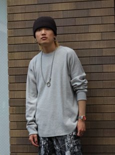 画像7: KIIT(キート) HONEY COMB WAFFLE L/SLEEVE CUT&SEWN KIP-T99-004  (7)