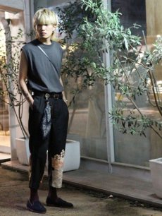 画像7: children of the discordance(チルドレンオブザディスコーダンス) NY:KIMONO PATCHWORK TROUSERS COTDNYPT-029 (7)