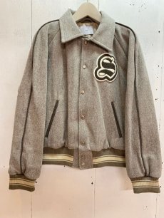 画像1: SUGARHILL(シュガーヒル) MELTON STADIUM JACKET 23AWJK02(BGE) (1)