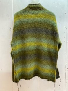 画像5: KIIT(キート) KIDMOHAIR BLEND GRADETION KNIT MOCK NECK PULLOVER KIP-K59-800 (YEL×GRN) (5)