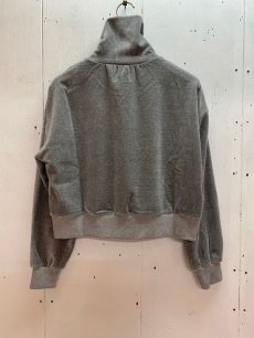 画像5: KIIT(キート) C/P HEAVY VELOR HIGH NECK ZIP UP PULLOVER / women's KIP-T59-002 (5)