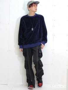 画像5: KIIT(キート) C/P HEAVY VELOR BORDER CREW NECK PULLOVER KIP-T93-003 (5)