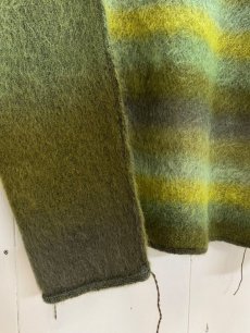 画像3: KIIT(キート) KIDMOHAIR BLEND GRADETION KNIT MOCK NECK PULLOVER KIP-K59-800 (YEL×GRN) (3)