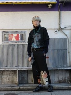 画像10: children of the discordance(チルドレンオブザディスコーダンス) NY:KIMONO PATCHWORK TROUSERS COTDNYPT-029 (10)