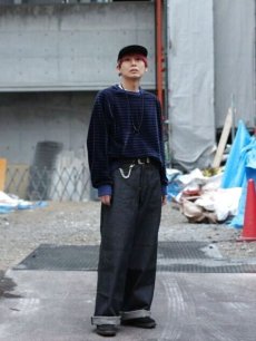 画像11: KIIT(キート) C/P HEAVY VELOR BORDER CREW NECK PULLOVER KIP-T93-003 (11)