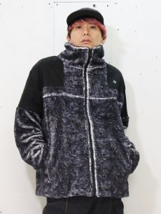 画像8: children of the discordance(チルドレンオブザディスコーダンス) PAISLEY FLEECE JACKET COTDJK-003(BLK) (8)