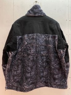 画像6: children of the discordance(チルドレンオブザディスコーダンス) PAISLEY FLEECE JACKET COTDJK-003(BLK) (6)